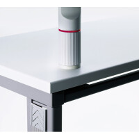Schwenkarm Aufschraubplatte Novus-MPS 795+1602+002 - 51 mm lichtgrau für Produkte die mit der Universalzwinge 1 befestigt werden Metall