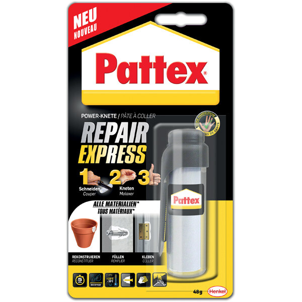 Zweikomponentenkleber Pattex Repair Express 9H PRE7N - Power-Knete universell einsetzbar 48 g