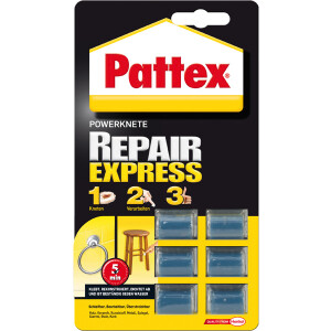 Zweikomponentenkleber Pattex Repair Express 9H PRX15 - Power-Knete universell einsetzbar 6 x 5 g