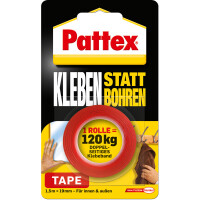 Klebefilm Pattex Kleben statt bohren 9H PXMT2 - 19 mm x 1,5 m transparent für Privat/Endverbraucher-Anwendungen
