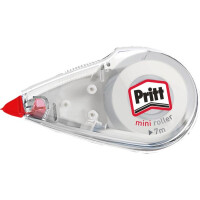 Korrekturroller Pritt Mini Roller 9H PRKMB - 4,2 mm x 7 m grau/rot Einweg