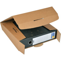 Ordnerversandverpackung Mayer Kuvert ColomPac 30000260 - 322 x 288 x 80 mm braun mit Steckverschluß FSC-Karton Pckg/20
