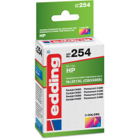 Tintendruckerpatrone edding ersetzt Hewlett Packard 254-EDD - 3-farbig Nr. 351XL (CB338EE) ca. 580 Seiten 22 ml