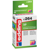 Tintendruckerpatrone edding ersetzt Hewlett Packard 264-EDD - 3-farbig Nr. 300XL (CC644EE) ca. 450 Seiten 18 ml