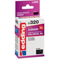Tintendruckerpatrone edding ersetzt Canon 320-EDD - schwarz PGI-550XL BK ca. 500 Seiten 25 ml