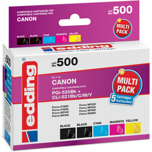 Tintendruckerpatrone edding ersetzt Canon 500-EDD -...