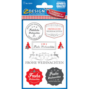 Sticker Weihnachten Avery Zweckform Z-Design 52819 -...
