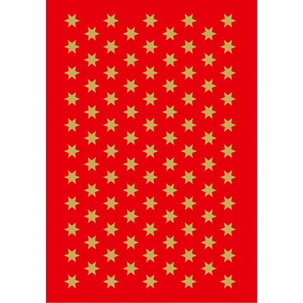 Sticker Weihnachten Herma Decor 4052 - Sterne gold Papier 3 Blatt / 285 Stück