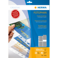 Postkartenhülle Herma Fotophan 7695 - 100 x 150 mm transparent PP-Folie Pckg/10