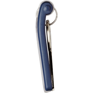 Schl&uuml;sselanh&auml;nger Durable Key Clip 1957 - 70 x 25 mm dunkelblau mit Beschriftungsfeld Pckg/6