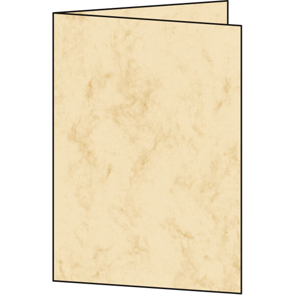 Marmorkarte sigel DC642 - A5 (A5) beige für alle Druckertypen Edelkarton 185 g/m² Pckg/25