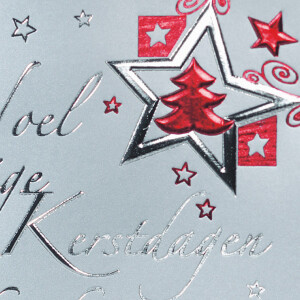 Motivkarte Weihnachten sigel DS362 - A6 (A5) Silver Star inkl. Umschläge Glanzkarton 250+100 g/m² Pckg/10+10