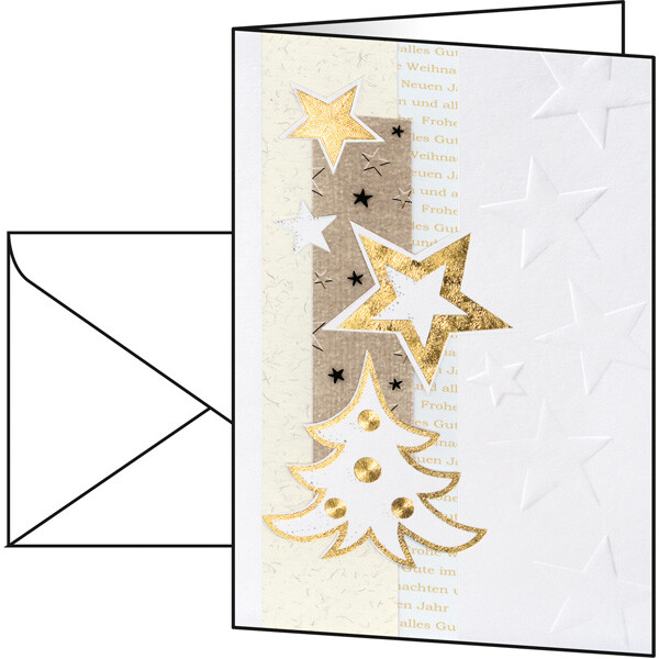 Motivkarte Weihnachten sigel DS376 - A6 (A5) White Christmas inkl. Umschläge Glanzkarton 185 g/m² Pckg/10+10
