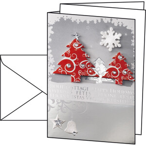 Motivkarte Weihnachten sigel DS454 - A6 (A5) Three Trees...