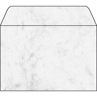 Marmorpapier Briefumschlag sigel DU009 - C6 114 x 162 mm grau 90 g/m² Pckg/25