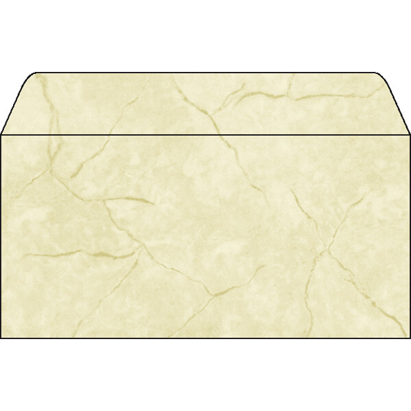 Marmorpapier Briefumschlag sigel DU185 - DIN Lang 110 x 220 mm granit beige 90 g/m² Pckg/50