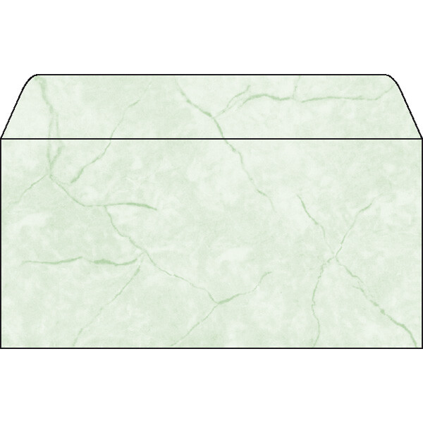 Marmorpapier Briefumschlag sigel DU187 - DIN Lang 110 x 220 mm granit grün 90 g/m² Pckg/50
