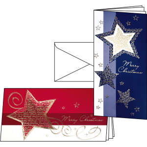 Motivkarte Weihnachten sigel DS462 - DIN Lang Elegance inkl. Umschläge Glanzkarton 220 g/m² Pckg/6+6