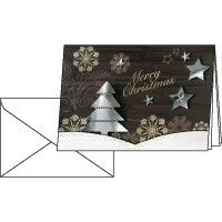 Motivkarte Weihnachten sigel DS455 - A6 (A5) Winter Woods inkl. Umschläge Glanzkarton 245 g/m² Pckg/10+10