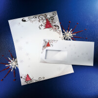 Motivbriefumschlag Weihnachten sigel DU206 - DIN Lang 110 x 220 mm Fairy Tale nassklebend mit Fenster Spezialpapier 90 g/m² Pckg/50