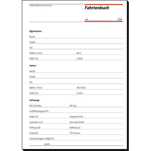 Fahrtenbuch sigel FA513 - A5 149 x 210 mm weiß 32 Blatt