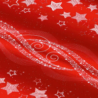 Geschenkpapier Weihnachten sigel GP113 - 5 m x 70 cm Fairy Lights rot/silber 80 g/m²
