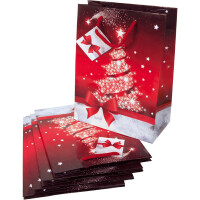 Geschenktasche Weihnachten sigel GT023 - Klein 170 x 230 x 90 mm Sparkling Tree