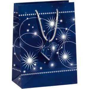 Geschenktasche Weihnachten sigel GT002 - Klein 170 x 230 x 90 mm Blue Mystery