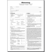 Mietvertrag sigel MV469 - A4 210 x 297 mm weiß 3 Blatt selbstdurchschreibend