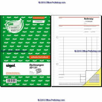 Rechnungsbuch sigel SD131 - A5 149 x 210 mm weiß/gelb 2 x 50 Blatt selbstdurchschreibend