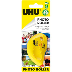 Korrekturroller UHU Photo 46175 - 6,5 mm x 10 m gelb Einweg