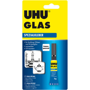 Spezialkleber UHU 46685 - Tube für Glasflächen 3 g