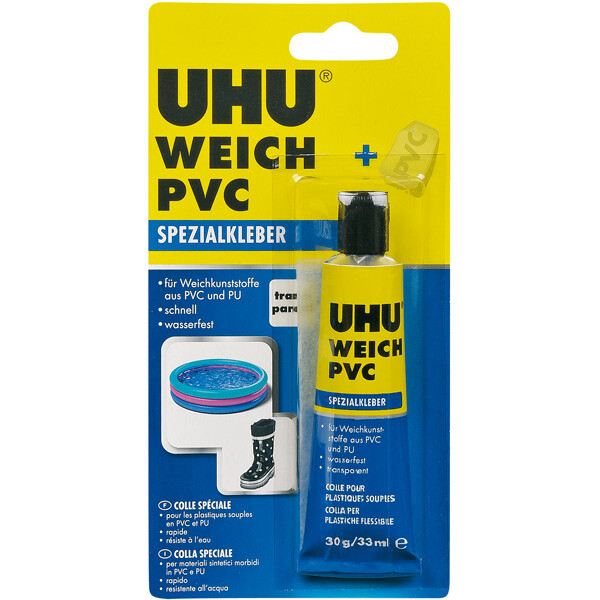 Spezialkleber UHU 46655 - Tube für Weich-PVC-Materialien 30 g