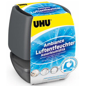 Luftentfeuchter UHU Ambiance 50590 - anthrazit R&auml;ume bis zu 10 m&sup3; 100 g