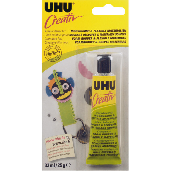 Spezialkleber UHU Creativ 47195 - Tube für Moosgummi & Flexible Materialien 25 g