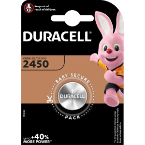 Knopfzellenbatterie Duracell DUR030428 - 2450 DL/CR2450 Lithium 3 Volt