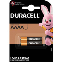 Minibatterie Duracell DUR041660 - AAAA LR61 MX2500 Alkaline 1,5 Volt Pckg/2