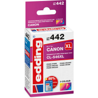 Tintendruckerpatrone edding ersetzt Canon 442-EDD - 3-farbig 546XL (CL-546XL) ca. 560 Seiten 15 ml