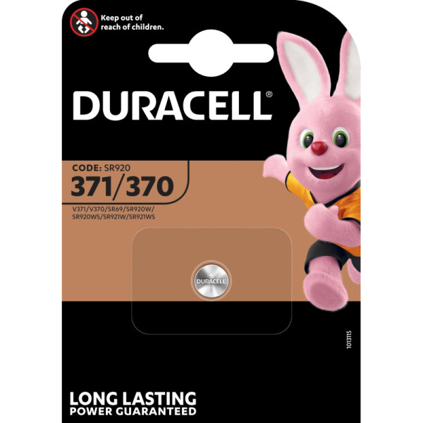 Uhrenbatterie Duracell DUR067820 - 370/371 SR69 Silberoxid 1,5 Volt
