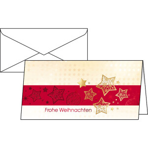 Motivkarte Weihnachten sigel DS033 - DIN Lang Golden...