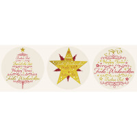 Sticker Weihnachten Avery Zweckform Z-Design 56825 - Weihnachtsornamente Folie Rolle/50 Stück