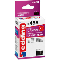 Tintendruckerpatrone edding ersetzt Canon 458-EDD - schwarz (Foto) 571XL (CLI571XL) ca. 4.425 Seiten 13 ml