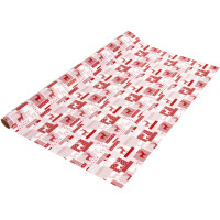 Geschenkpapier Weihnachten sigel GP118 - 5 m x 70 cm Red Reindeer weiß/rosa/rot 80 g/m²