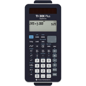 Schulrechner Texas Instruments TI30XPLUSMP - 104 x 195 x 38 mm 4-zeilige Anzeige jeweils 16 Zeichen Batterie/Solarzellen