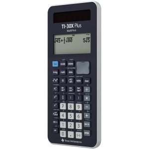 Schulrechner Texas Instruments TI30XPLUSMP - 104 x 195 x 38 mm 4-zeilige Anzeige jeweils 16 Zeichen Batterie/Solarzellen