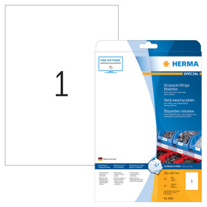 Folienetikett Herma 4584 - A4 210 x 297 mm weiß...
