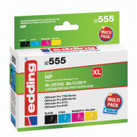 Tintendruckerpatrone edding ersetzt Hewlett Packard 555-EDD - 4-farbig Nr. 953XL ca. 7.340 Seiten 1 x 53 ml + 3 x 26 ml