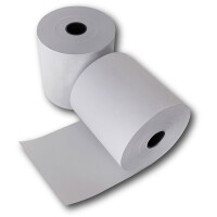 Kassenrolle Heipa 55057-30706 - 57 mm x 58 m x 12 mm 40 m weiß ohne Rückseitendruck 55 g/m² Thermopapier