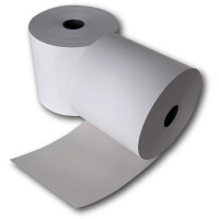 Kassenrolle Heipa 55057-40708 - 57 mm x 64 m x 12 mm 50 m weiß ohne Rückseitendruck 55 g/m² Thermopapier