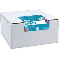 Etikettendrucker Rollenetikett Dymo 2093095 - auf Rolle Vielzweck-Etikett 32 x 57 mm weiß permanent Thermopapier für Thermodrucker Karton/12x1000